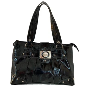 XOXO Women's Bag Vinyl Color Black Size Medium 14" x 9" x 5" - Picture 1 of 14