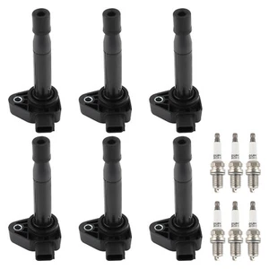 6 Ignition Coil + Spark Plug For Honda Odyssey Accord Acura CL TL V6 UF242 C1221 - Imagen 1 de 12