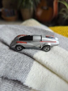Hot Wheels Crack Ups Top Bopper Turbo Silver Car Blackwall Mattel 1984 Turns! - Picture 1 of 6