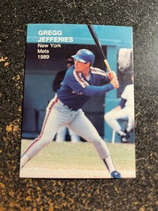 Gregg Jefferies Mets 1989 Pacific Rookies Superstars Two RARE UNLICENSED #5