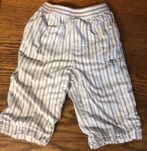 Lullaby Club Baby Boys Size 9 Months Navy Stripe Pants with Cotton Lining EUC!! - Picture 1 of 7