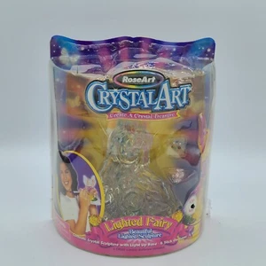 Lighted Fairy RoseArt Crystal Art NOS NRFB 2005 Sculpture 6+ Read Description - Picture 1 of 8