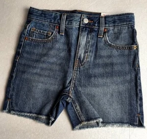 Girls Blue Jeans Shorts Size 12 Old Navy, Pre frayed legs  - Picture 1 of 1