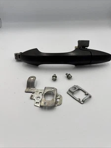 Honda Outer Exterior Outside Door Handle Black Driver Side Rear - Picture 1 of 8