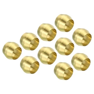 25pack 4mm Tube OD Brass Compression Sleeves Ferrules Brass Ferrule Fitting - Picture 1 of 7