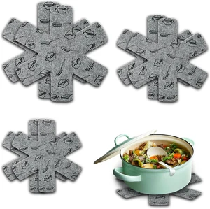 Proteggi Pentole E Salvapadelle, 6 Pezzi Salva Padelle, Separatori per Pentole,  - Foto 1 di 12