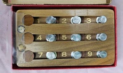 Miniature 50's Tric Trac Game With Die And Instructions. Rare* Vintage 1951  - Image 1 of 4