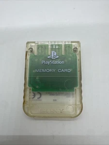 Sony PlayStation 1 PS1 Memory Card (OEM) • Transparent Clear • SCPH-1020 - Picture 1 of 8