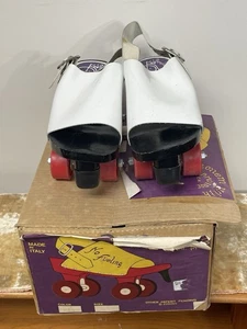 Vintage seltene weiß rot schwarz Famolare Rollschuhe - Bild 1 von 10