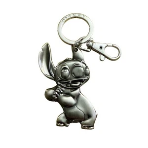 Disney Stitch Pewter Keychain Key Ring Monogram Lilo And Stitch Licensed Gift - Picture 1 of 3