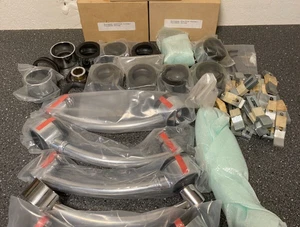Vitraform Hardware Accessories Bundle: Chrome Overflow Collars, Base Mounts etc - Picture 1 of 11