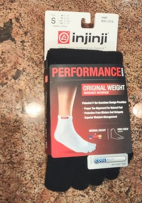 Calcetines Injinji Peso Original Mini Crew Puntera 5 - 7.5 Negro S  Foto 1 de 4