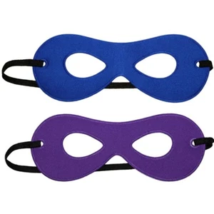 Child Blue/Purple Reversible Superhero Mask ~ HALLOWEEN KIDS COSTUME PARTY MASK - Picture 1 of 2