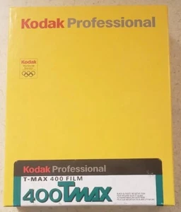 NEW Kodak CAT 8438202 T-Max 400 Professional Black/White 4x5" 50 exp 12/2008  - Picture 1 of 5
