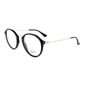 Ray-Ban Round Rx2447v 2000 49mm Shiny Black Eyeglasses for sale online |  eBay