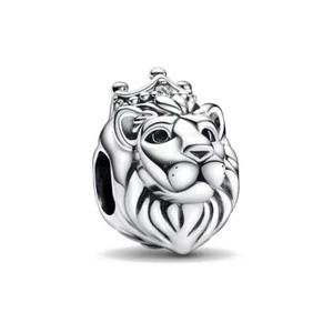 Rey León Plata De Ley S925 Charm - Imagen 1 de 2