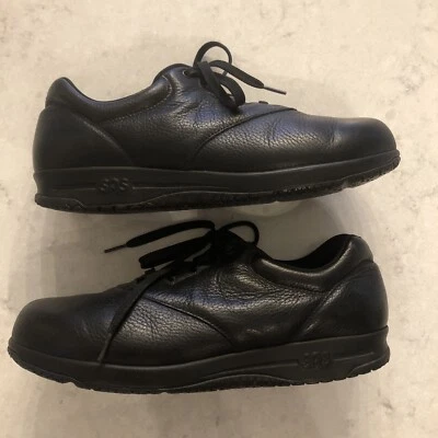 Zapatos de Viajero SAS para Mujer Talla 9 M Cuero Negro Trípode para Caminar Cómodo Oxford Foto 1 de 4