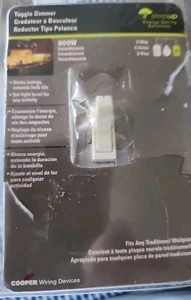 Cooper ~ Toggle Dimmer, 3-Way, 600Watt incandescent, Ivory, T1306-A-K - Picture 1 of 4