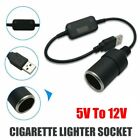 GPS Power Adapter Car Lighter Socket Female Plug Converter 5V To 12V