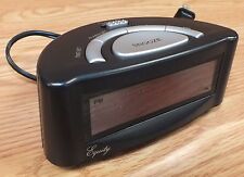 Equity (30007) Easy Set Small Black Alarm Clock w/ Snooze & Battery Backup *READ