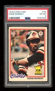 1978 O Pee Chee Eddie Murray #154 RC Rookie PSA EX-MT 6 ZC3096