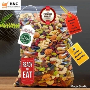 3packs Healthy Roasted Mix Nuts Pistachio Ready to Eat Good Premium Quality 250G - Picture 1 of 4