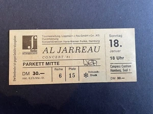 Al Jarreau Ticket 1981 - Bild 1 von 1