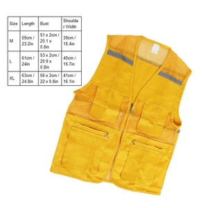 Volunteer Vest For Event Work Clothes Yellow Public Welfare Type 1 XL - Picture 1 of 24