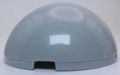 Lego 2x Light Bluish Gray Cylinder Hemisphere 4 x 4 - Image 1 of 2