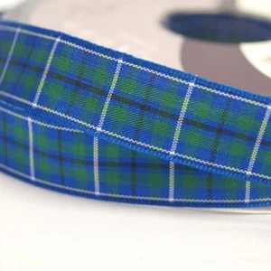 Berisfords Douglas Scottish Woven Tartan Ribbon 7mm - 40mm - Picture 1 of 1