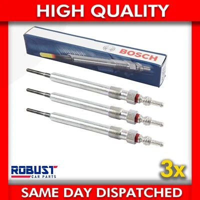 3X BOSCH GLOW PLUG FOR VW GOLF PASSAT POLO AUDI A3 A4 SEAT IBIZA LEON 0250403009 - Image 1 of 4
