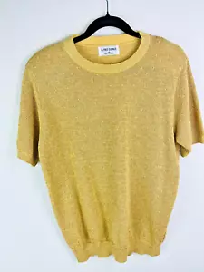 Alfred Dunner Pullover S gelb Strick Kurzarm leichter Pulli Oberteil gold - Bild 1 von 7