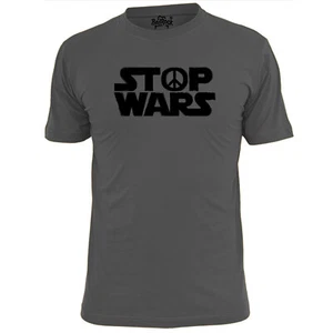 Mens Stop Wars Spoof T Shirt Peace CND - Picture 1 of 3