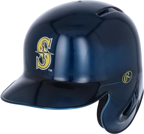 Seattle Mariners Rawlings Alternative Chrome Mini Batting Helmet - Fanatics Cover