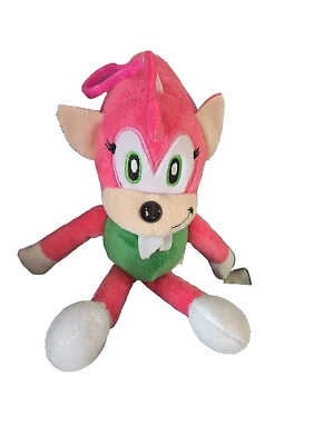 Mochila de peluche Sonic The Hedgehog Amy Rose clip sin marca 8 pulgadas Foto 1 de 4