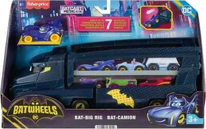 Fisher-Price DC Batwheels Spielzeug Schlepper und Auto, Fledermaus-Big Rig mit Fahrzeugablage - Bild 1 von 5