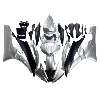 Silver Black Bodywork For 2006 2007 YZF600 R6 YZF R6 06 07 Yamaha Fairings Kit - Imagem 1 de 4