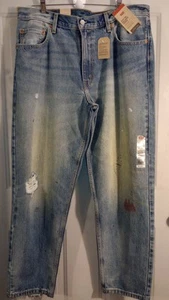 Neu mit Etikett Levis 550 '92 Herrenjeans 36 x 32 Denim Farbspuren entspannt spitz zulaufend abgenutzt - Bild 1 von 10