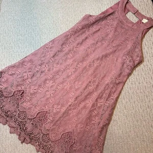 Altar'd State Minikleid Damen M Rosa Spitze A-Linie Party Cocktail - Bild 1 von 4