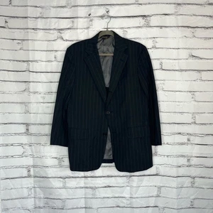 J. Press 100% Reine Wolle Blazer 36R Schwarz Weiß Nadelstreifen Ivy League Canada - Bild 1 von 14