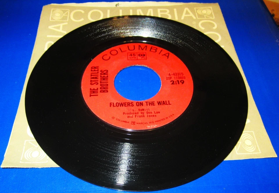 Statler Brothers, Flowers On The Wall / Billy Christian Foto 1 de 1