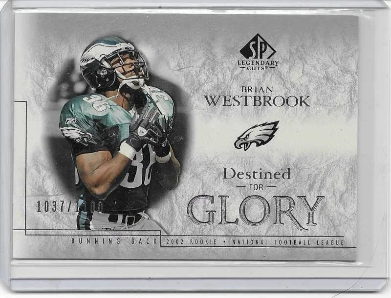 2002 SP Legendary Cuts Brian Westbrook Eagles RB RC #1037/1100 - Image 1 of 1