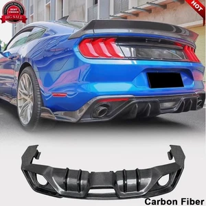 Alerón labial difusor parachoques trasero carbono real para Ford Mustang S650 2018-24 - Imagen 1 de 11