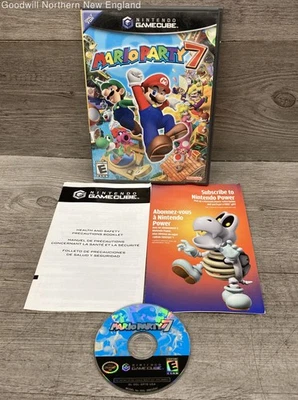 Mario Party 7 Nintendo GameCube Video Game 2005 IOB W/Inserts Tested Works - Image 1 of 4