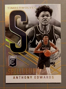 2020-2021 Panini Elite Anthony Edwards Spellbound "S" Baksetball Card NBA - Picture 1 of 4