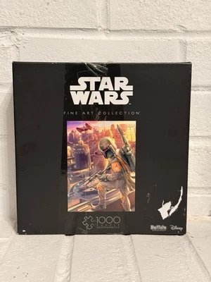 Star Wars Buffalo Games Bellas Artes Colección 1000 piezas Puzzle BOBA FETT Completo Foto 1 de 4
