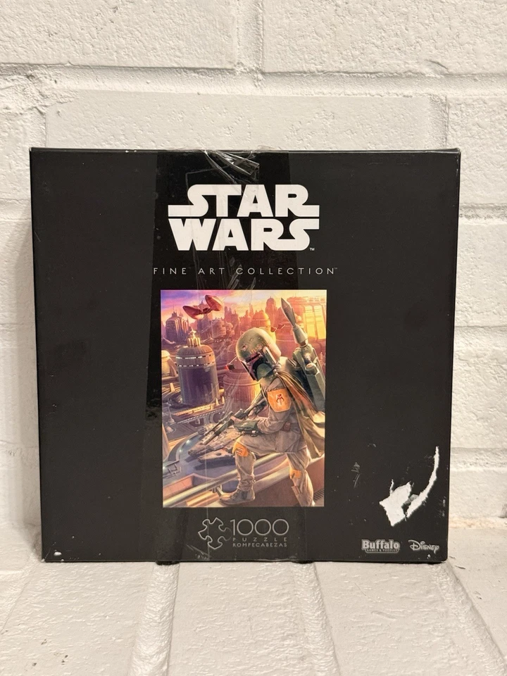 Star Wars Buffalo Games Bellas Artes Colección 1000 piezas Puzzle BOBA FETT Completo Foto 1 de 4