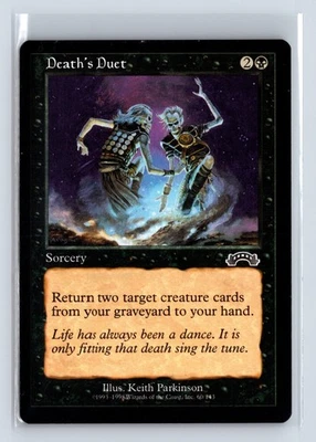DEATH'S DUET – MTG Magic the Gathering Card – Exodus – Common - Image 1 of 4