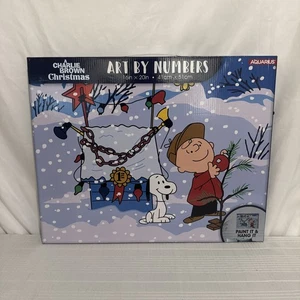 Peanuts A Charlie Brown Weihnachten Kunst nach Zahlen Malset 16x20 Wassermann NEU - Bild 1 von 2