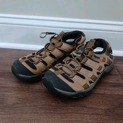 Sandalias Merrell Saugatuck Trail Senderismo Canguro Tostado y Marrón Vibram Para Hombre Talla 9 Foto 1 de 4